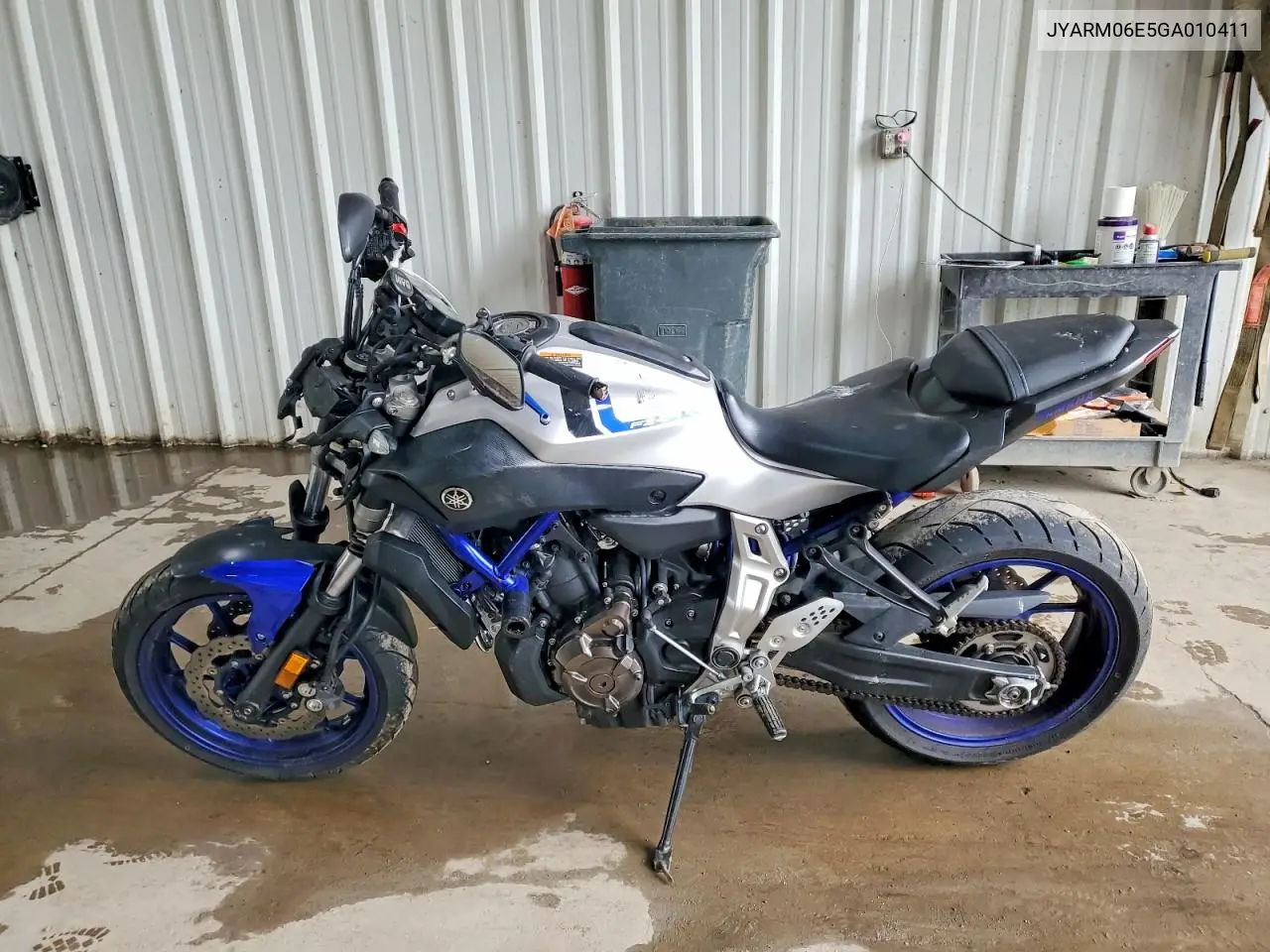 2016 Yamaha Fz07 VIN: JYARM06E5GA010411 Lot: 53827206