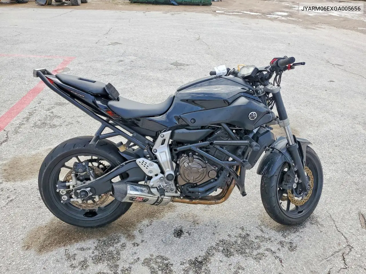 2016 Yamaha Fz07 VIN: JYARM06EXGA005656 Lot: 56285576