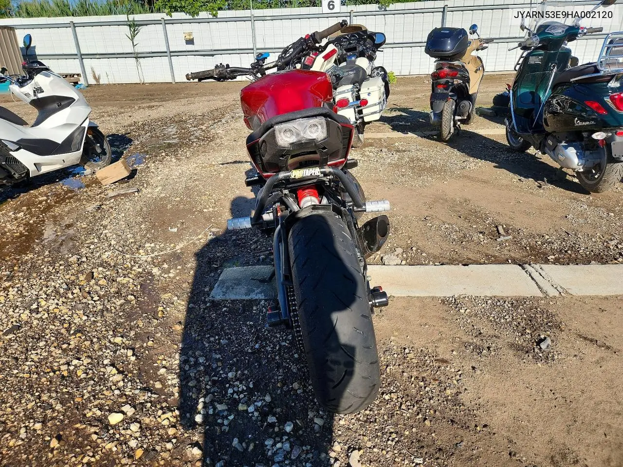 2017 Yamaha Fz09 VIN: JYARN53E9HA002120 Lot: 57209676