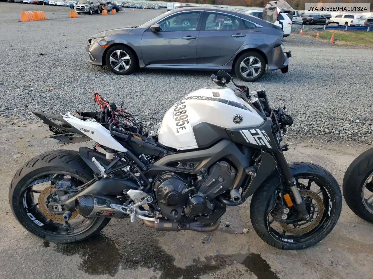 2017 Yamaha Fz09 VIN: JYARN53E9HA001324 Lot: 90643895