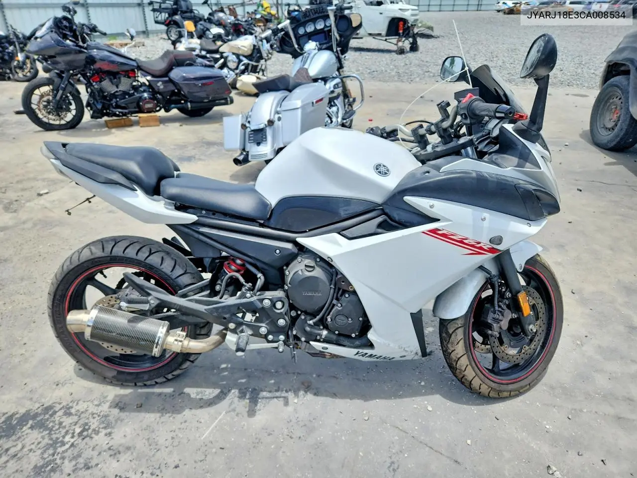 2012 Yamaha Fz6 R VIN: JYARJ18E3CA008534 Lot: 56319076