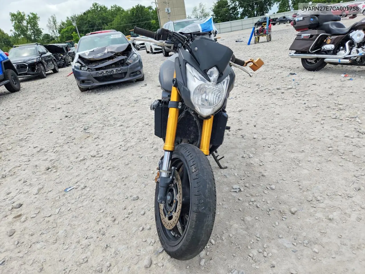 2012 Yamaha Fz8 N VIN: JYARN27E7CA001758 Lot: 58832826