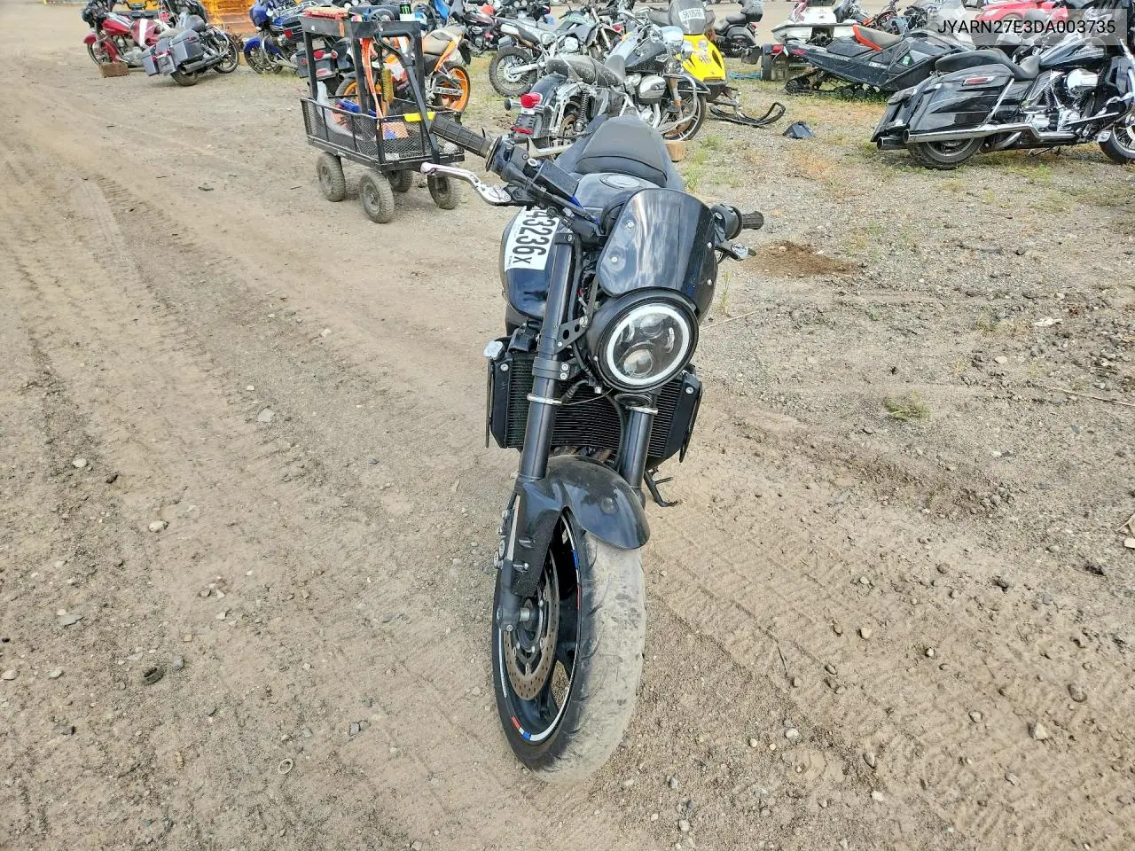 2013 Yamaha Fz8 N VIN: JYARN27E3DA003735 Lot: 61943236