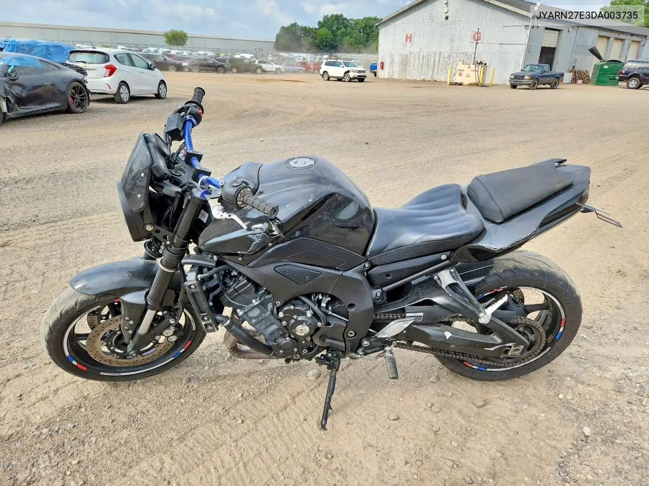 2013 Yamaha Fz8 N VIN: JYARN27E3DA003735 Lot: 61943236