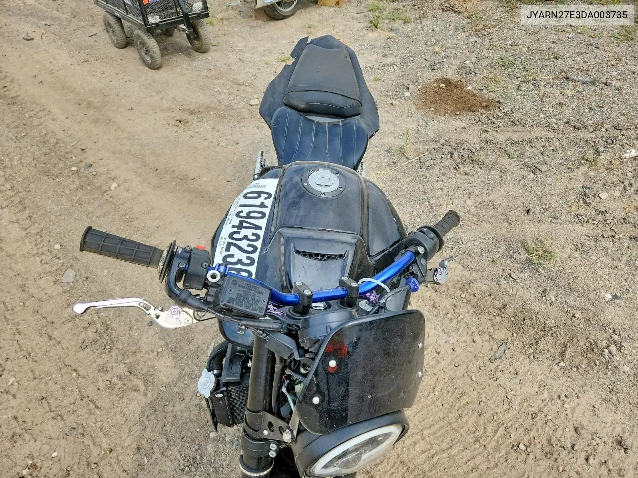 2013 Yamaha Fz8 N VIN: JYARN27E3DA003735 Lot: 61943236