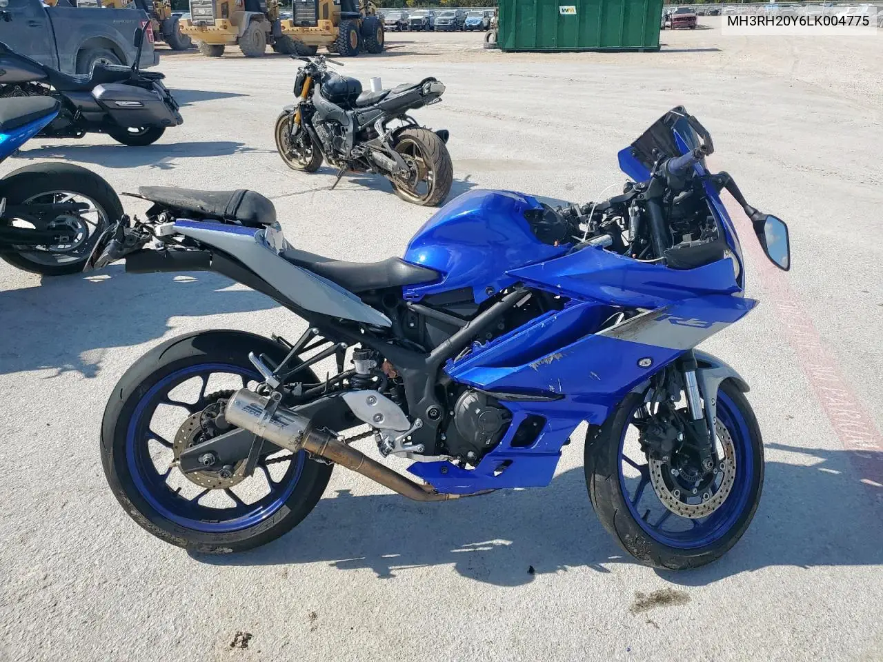 2020 Yamaha Mt-03 VIN: MH3RH20Y6LK004775 Lot: 92634585