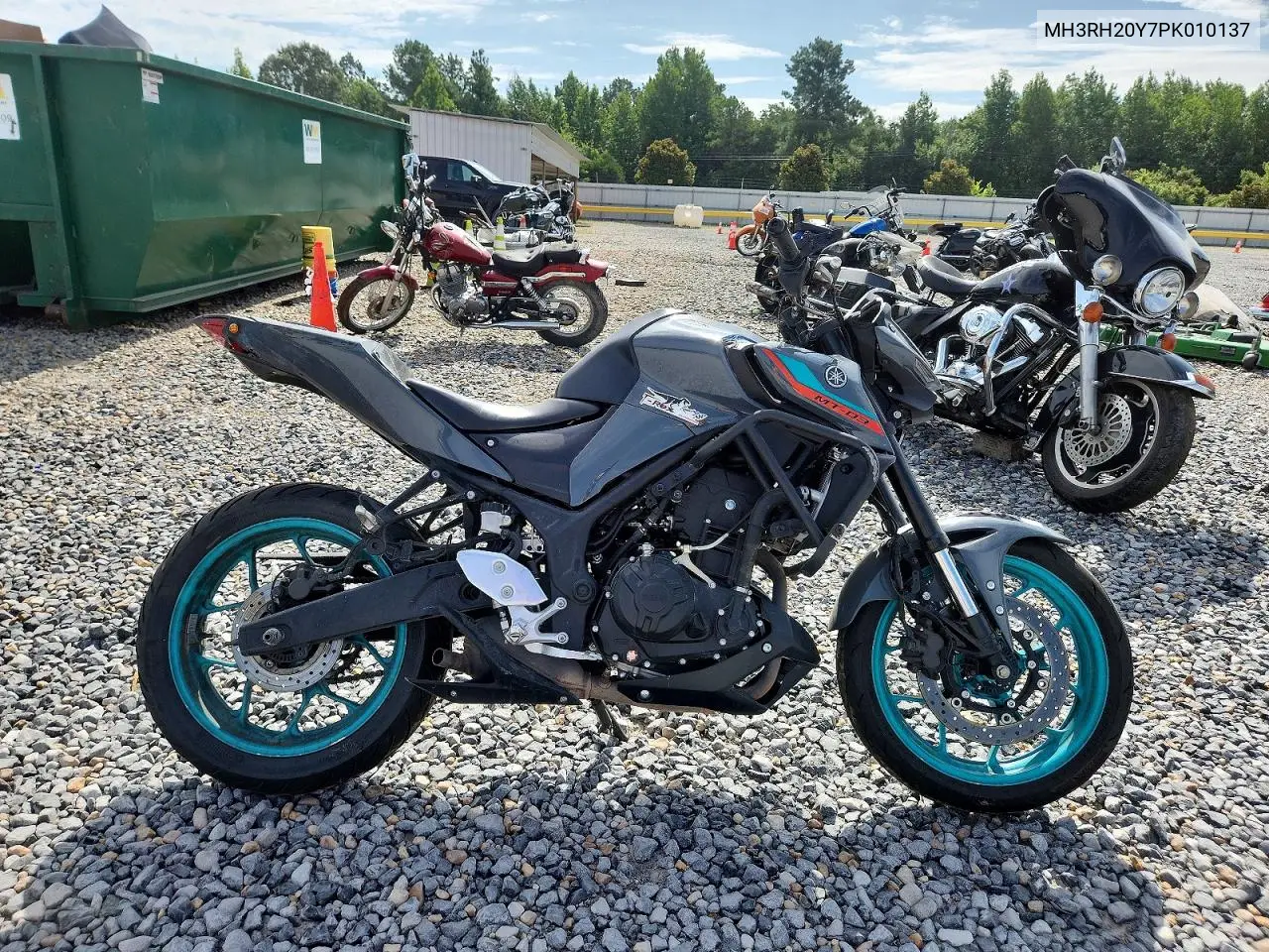 2023 Yamaha Mt-03 VIN: MH3RH20Y7PK010137 Lot: 58916576