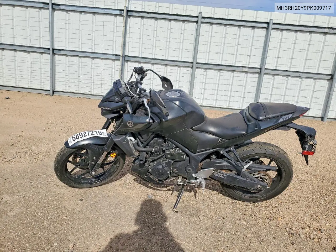 2023 Yamaha Mt-03 VIN: MH3RH20Y9PK009717 Lot: 58927216