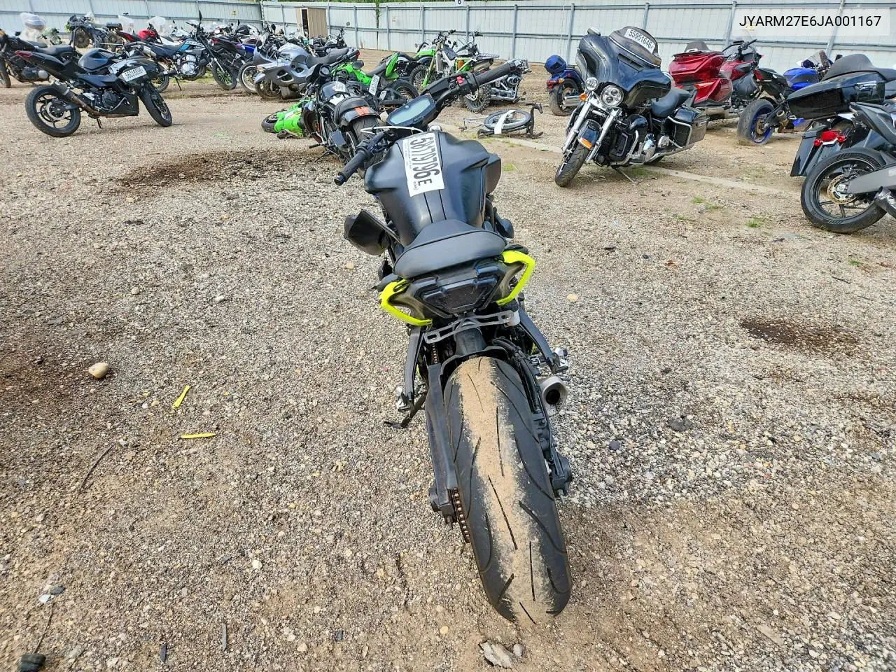 2018 Yamaha Mt07 VIN: JYARM27E6JA001167 Lot: 58179796