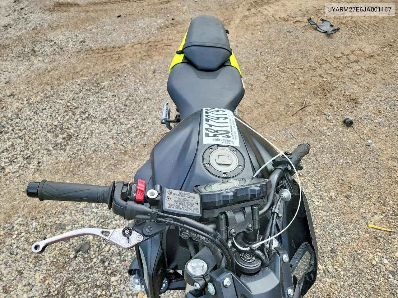 2018 Yamaha Mt07 VIN: JYARM27E6JA001167 Lot: 58179796
