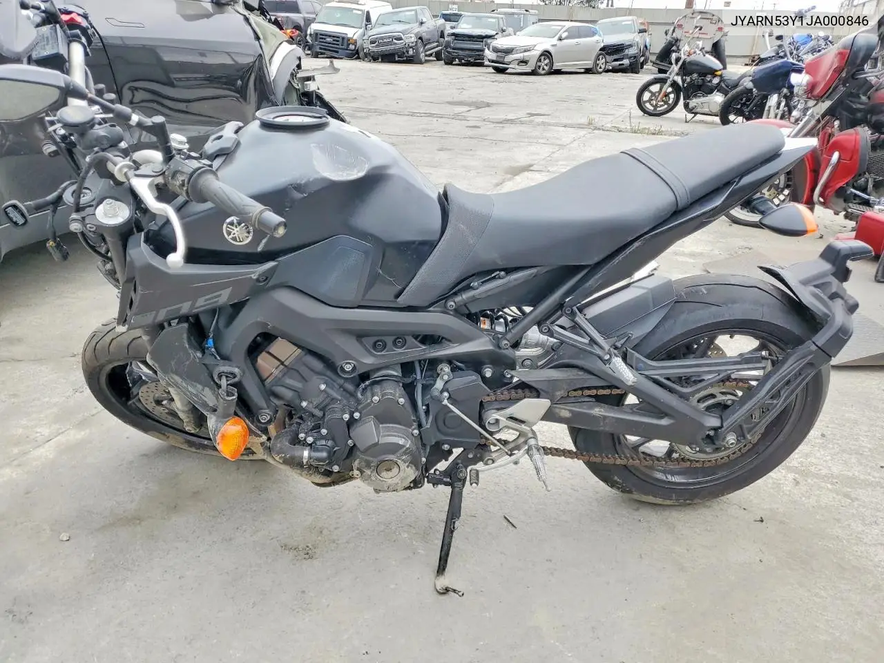 2018 Yamaha Mt09 C VIN: JYARN53Y1JA000846 Lot: 59302226