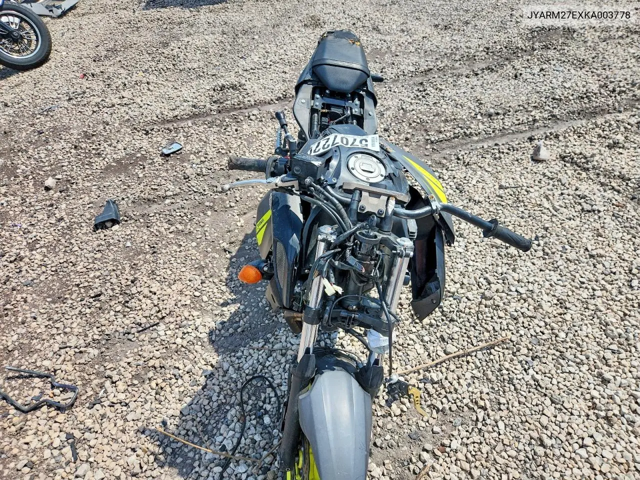 2019 Yamaha Mt07 VIN: JYARM27EXKA003778 Lot: 57072206