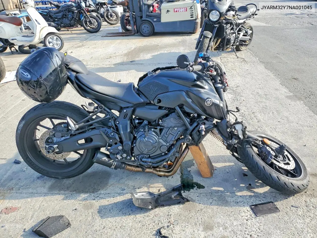 2022 Yamaha Mt07 C VIN: JYARM32Y7NA001045 Lot: 56574076