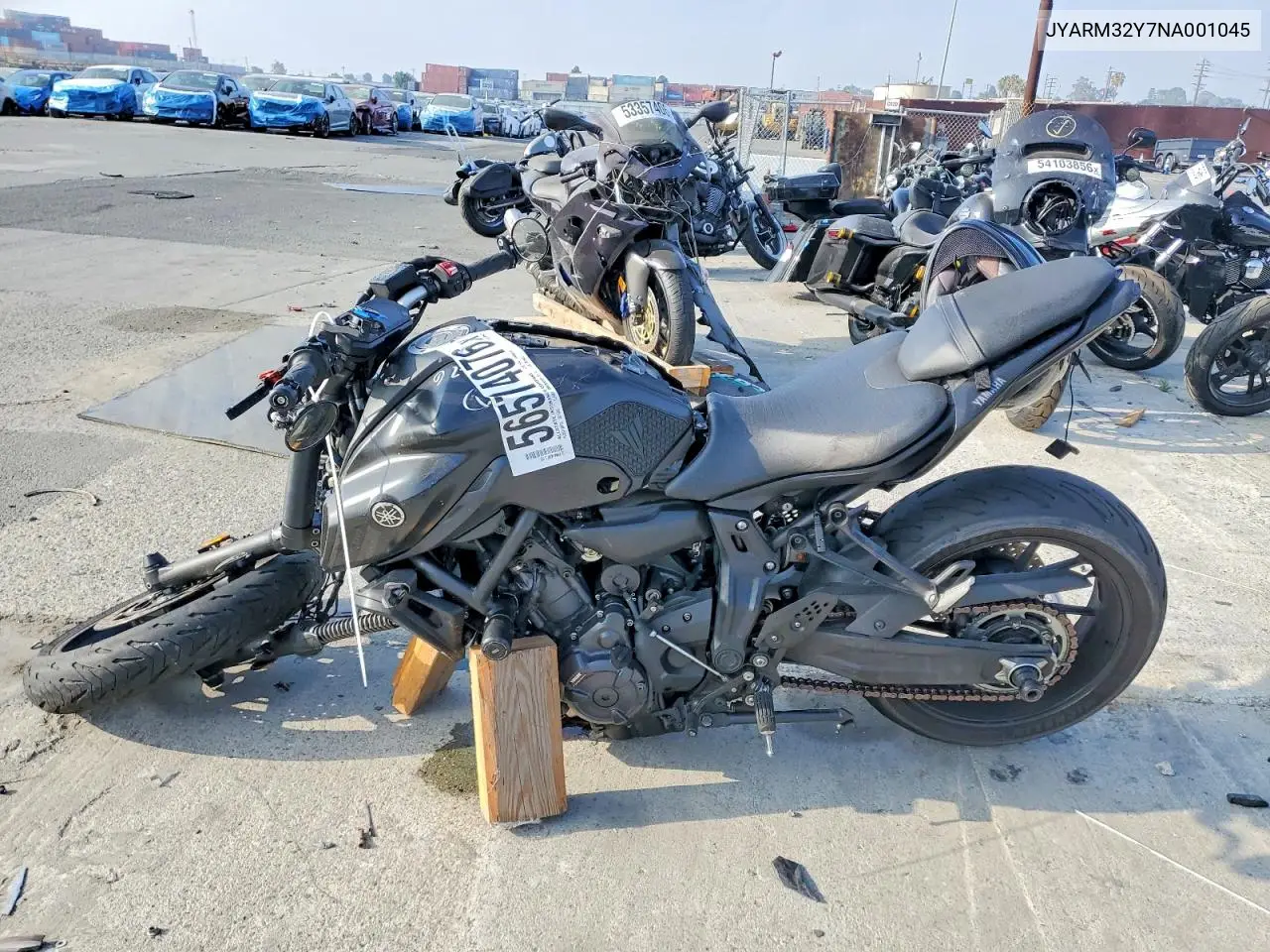 2022 Yamaha Mt07 C VIN: JYARM32Y7NA001045 Lot: 56574076