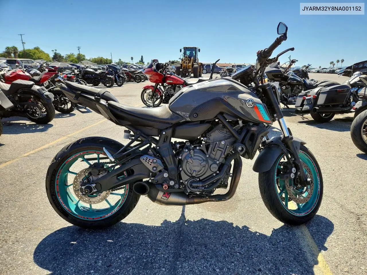 2022 Yamaha Mt07 C VIN: JYARM32Y8NA001152 Lot: 62090266