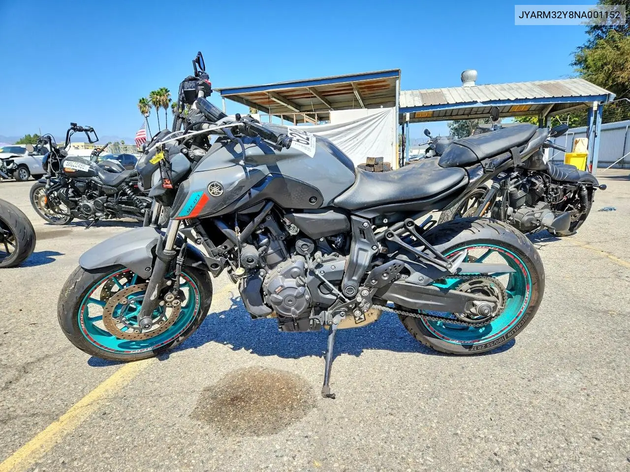 2022 Yamaha Mt07 C VIN: JYARM32Y8NA001152 Lot: 62090266