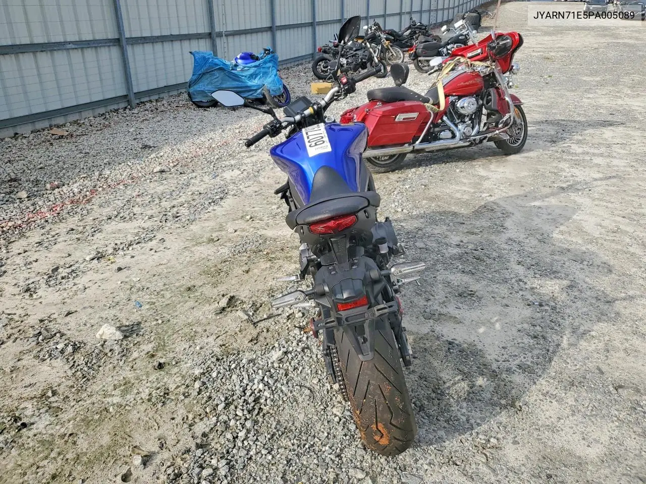 2023 Yamaha Mt09 VIN: JYARN71E5PA005089 Lot: 60779226