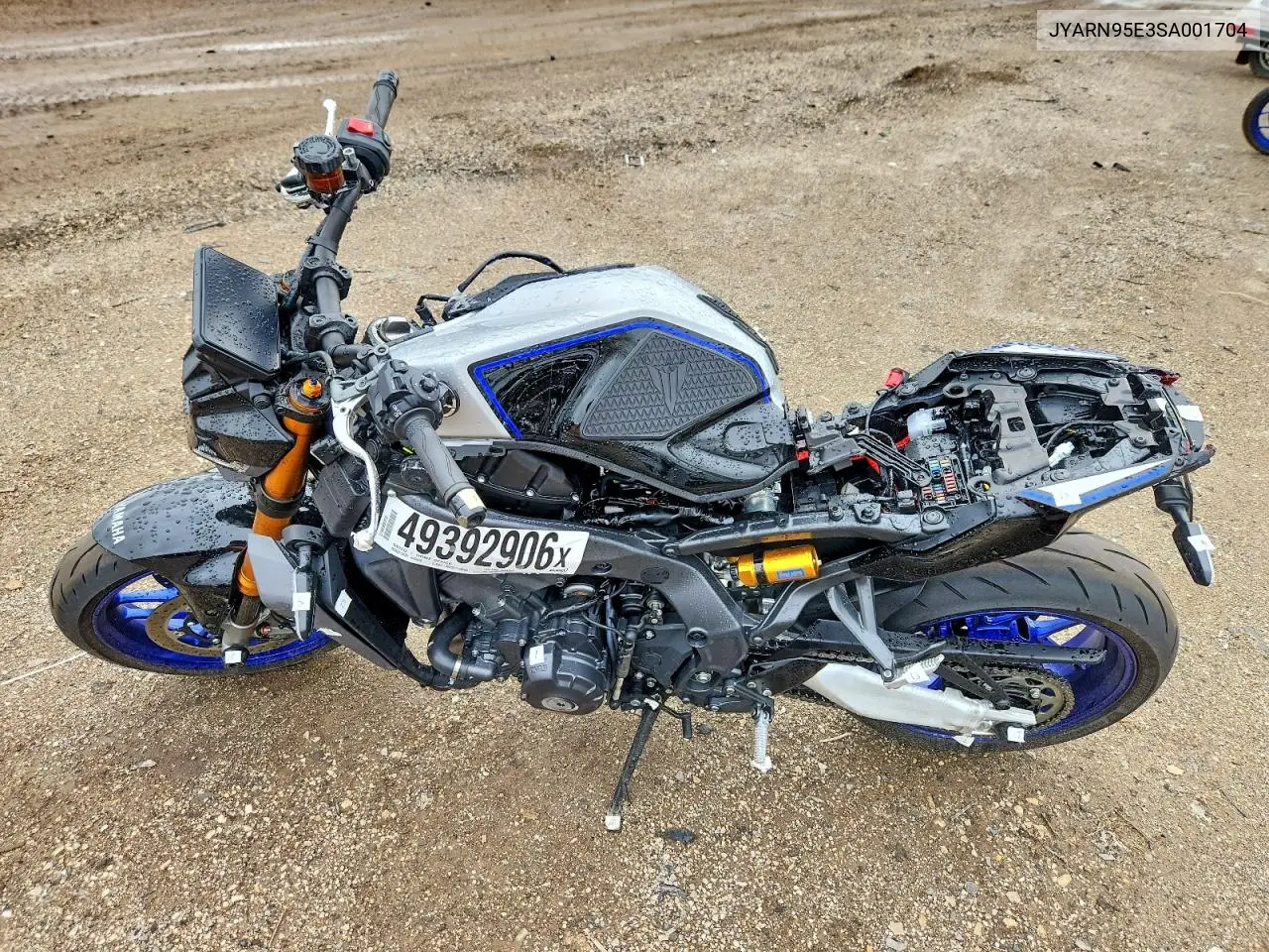 2025 Yamaha Mt09 Sp VIN: JYARN95E3SA001704 Lot: 49392906