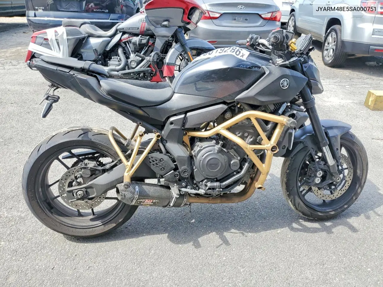 2025 Yamaha Mt07 VIN: JYARM48E5SA000751 Lot: 58619286