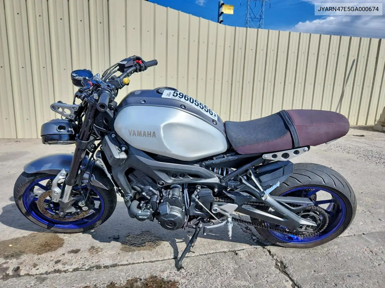 2016 Yamaha Xsr900 60Th Anniversary VIN: JYARN47E5GA000674 Lot: 59605556