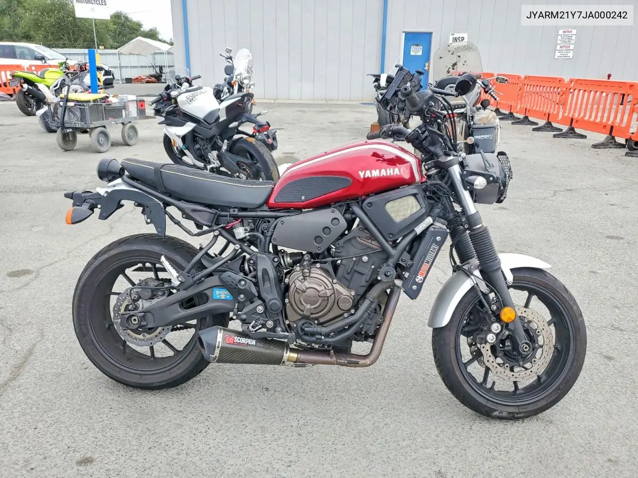 2018 Yamaha Xsr700 C VIN: JYARM21Y7JA000242 Lot: 56090936