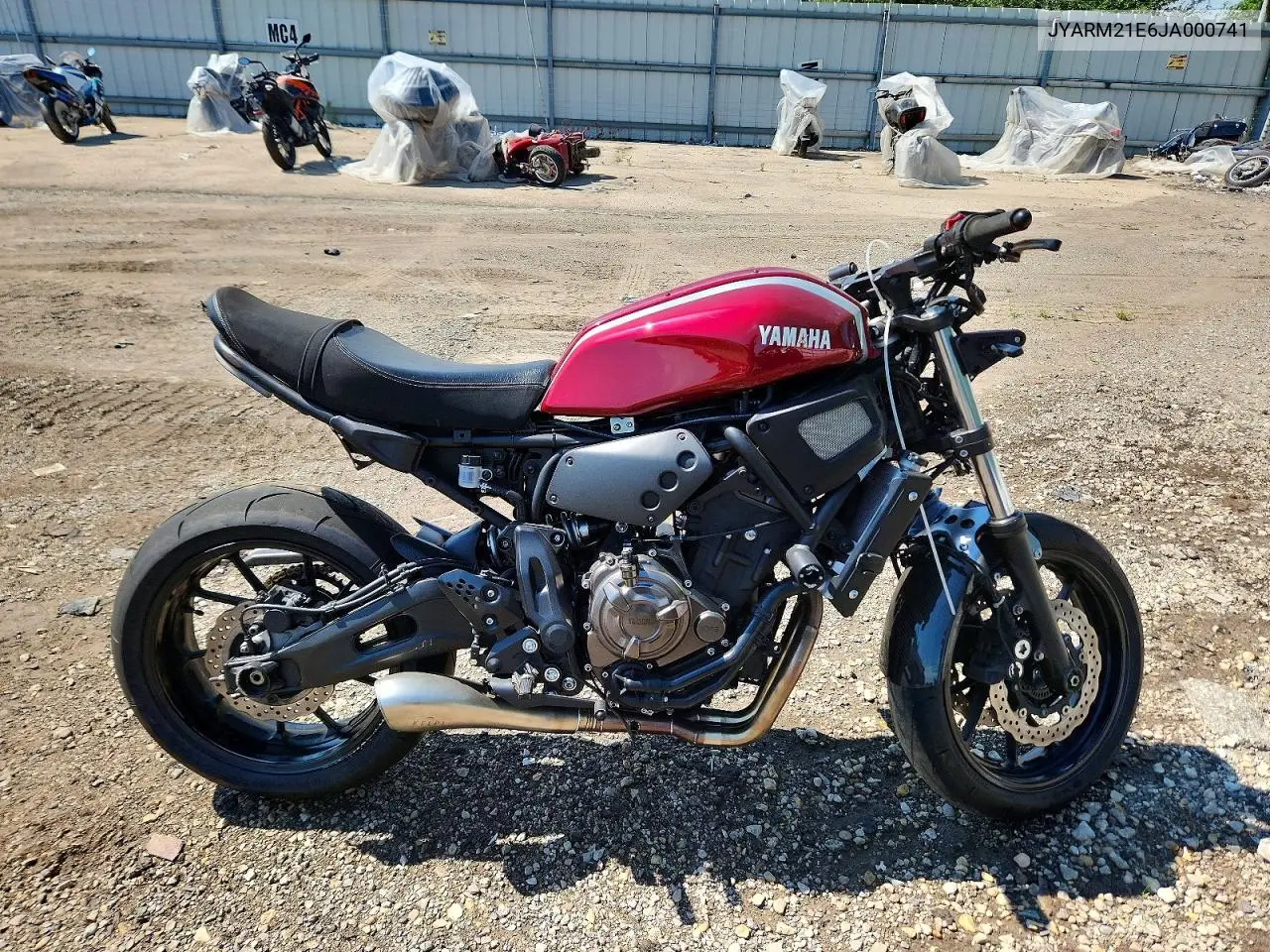 2018 Yamaha Xsr700Jr VIN: JYARM21E6JA000741 Lot: 59886836