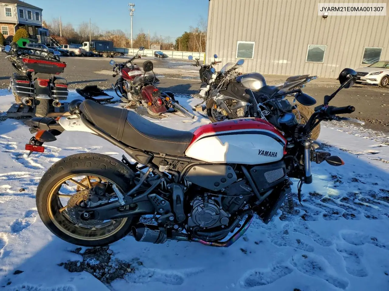 2021 Yamaha Xsr700 VIN: JYARM21E0MA001307 Lot: 96908085
