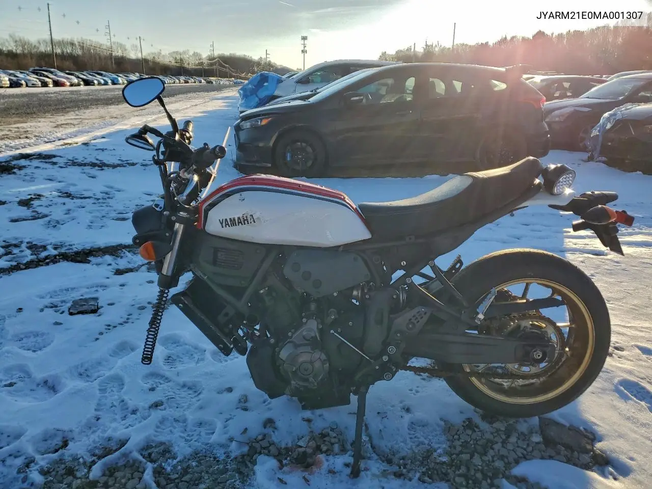 2021 Yamaha Xsr700 VIN: JYARM21E0MA001307 Lot: 96908085