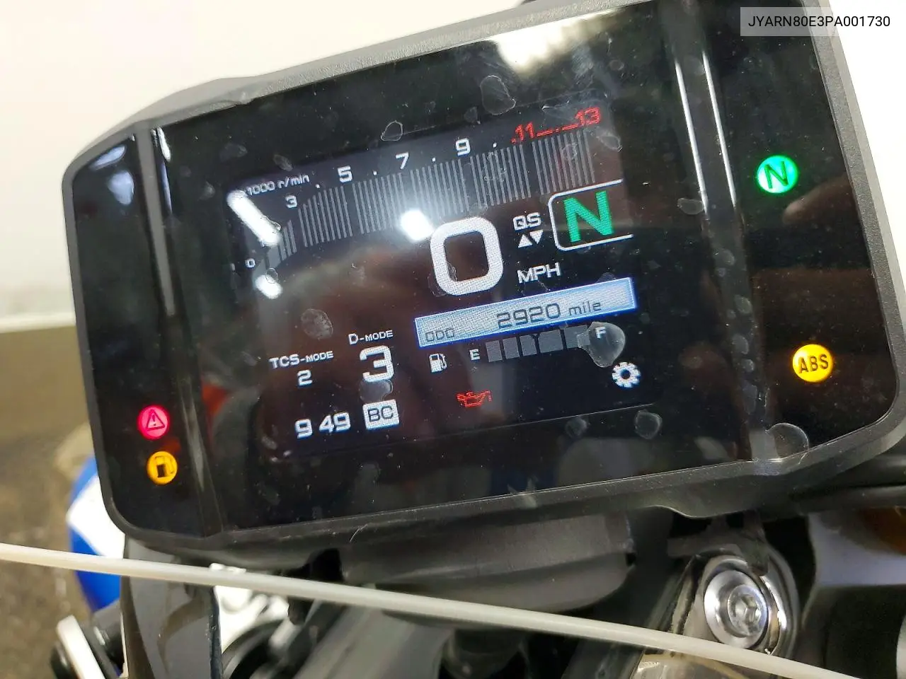 2023 Yamaha Mtm890 VIN: JYARN80E3PA001730 Lot: 57353386