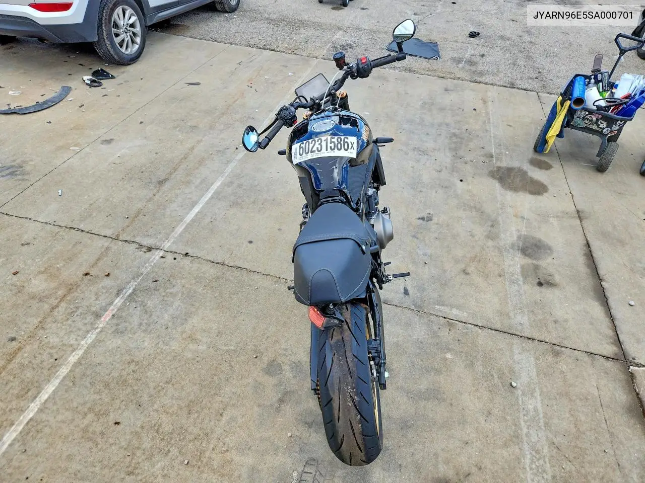 2025 Yamaha Mtm890 VIN: JYARN96E5SA000701 Lot: 60231586