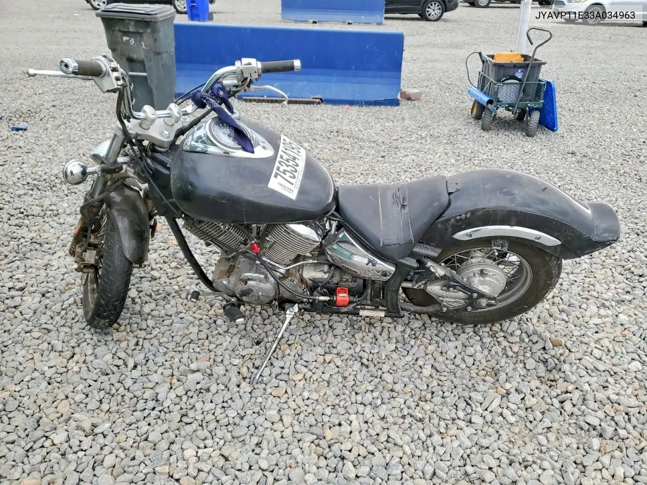 2003 Yamaha Xvs1100 A VIN: JYAVP11E33A034963 Lot: 75354195