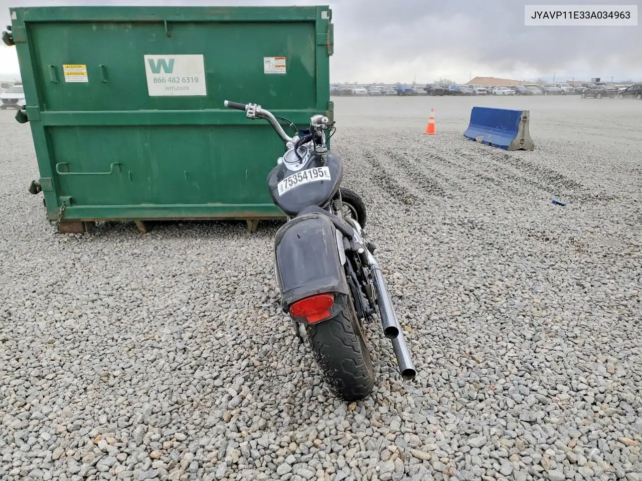 2003 Yamaha Xvs1100 A VIN: JYAVP11E33A034963 Lot: 75354195