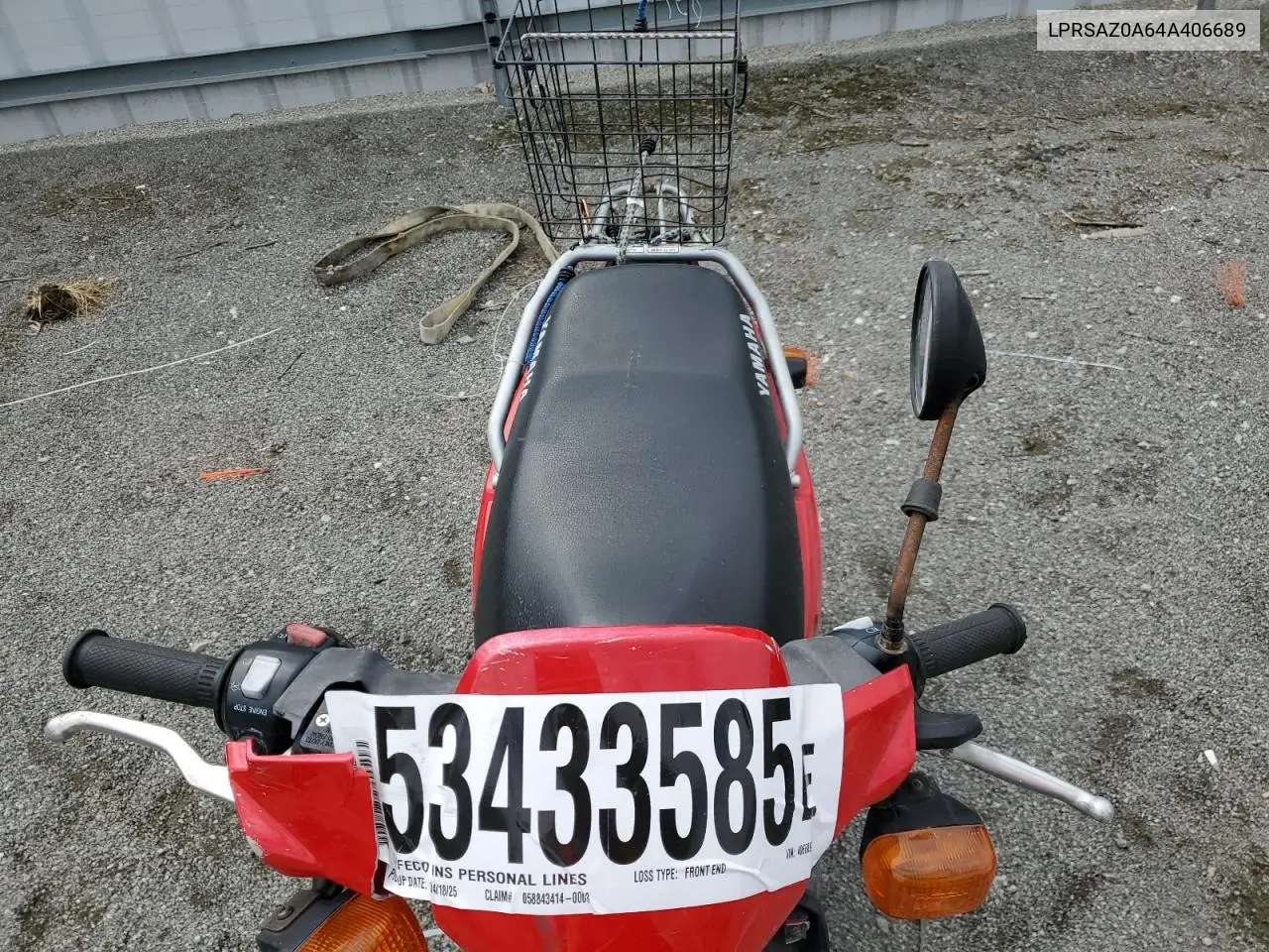 2004 Yamaha Yw50 Ap Zuma VIN: LPRSA20A64A406689 Lot: 53433585