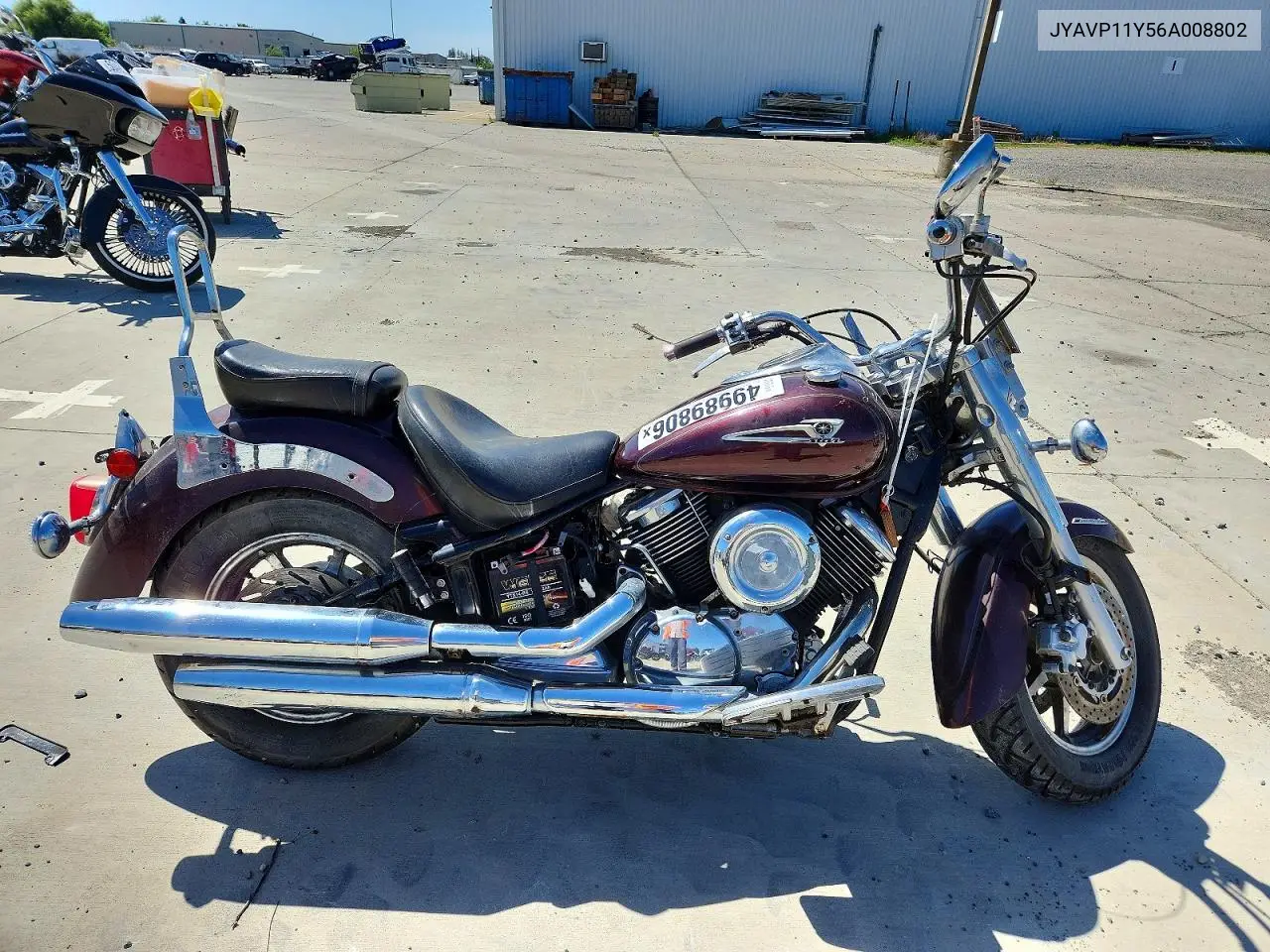 2006 Yamaha Xvs1100 A VIN: JYAVP11Y56A008802 Lot: 49989806