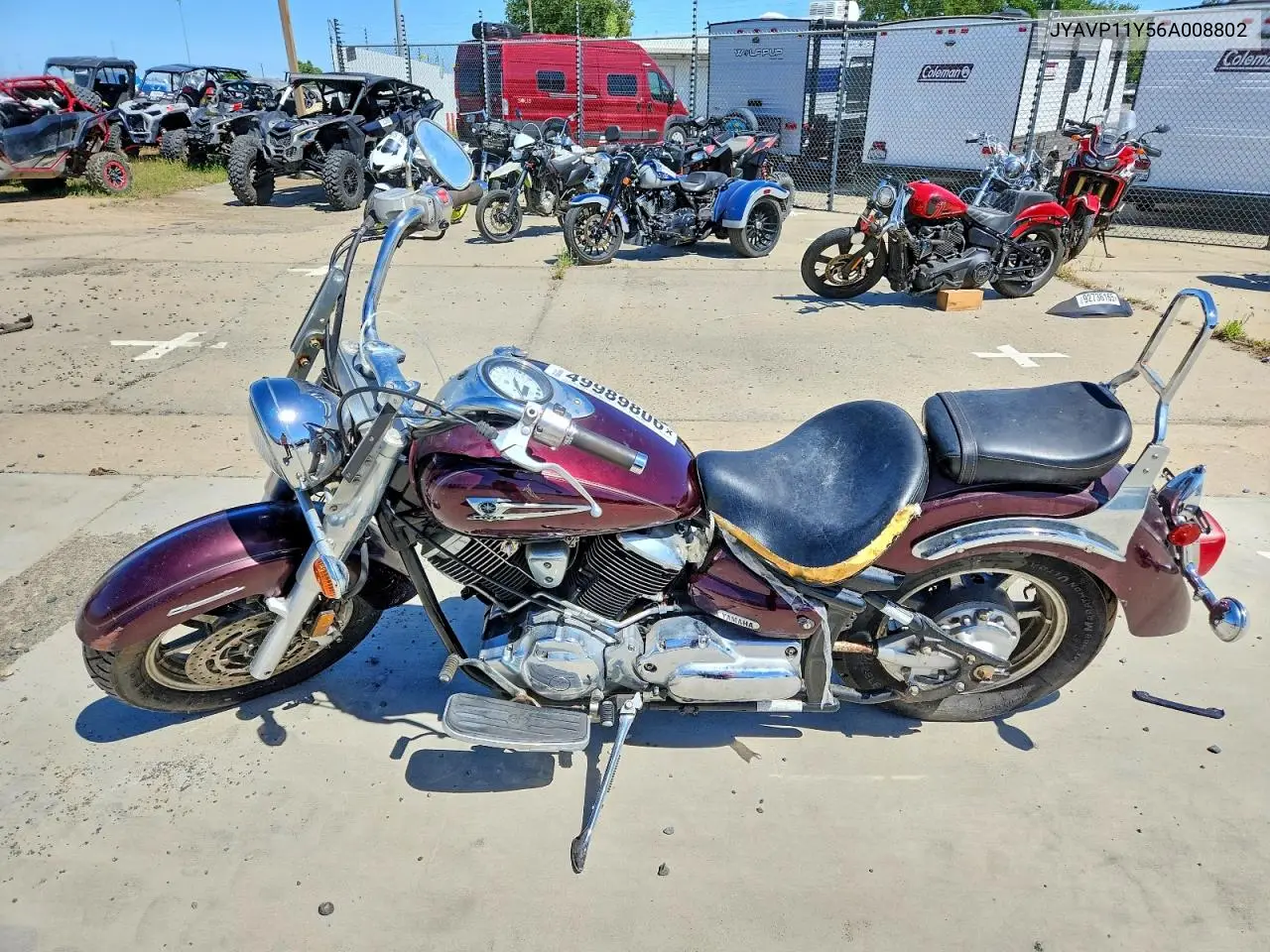 2006 Yamaha Xvs1100 A VIN: JYAVP11Y56A008802 Lot: 49989806