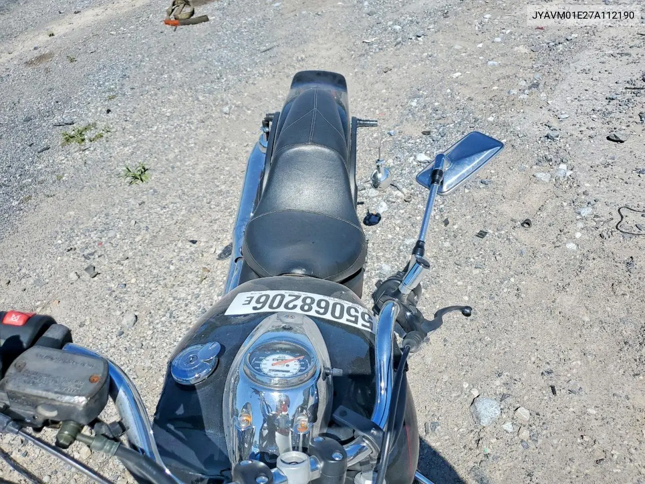 2007 Yamaha Xvs650 VIN: JYAVM01E27A112190 Lot: 55068206