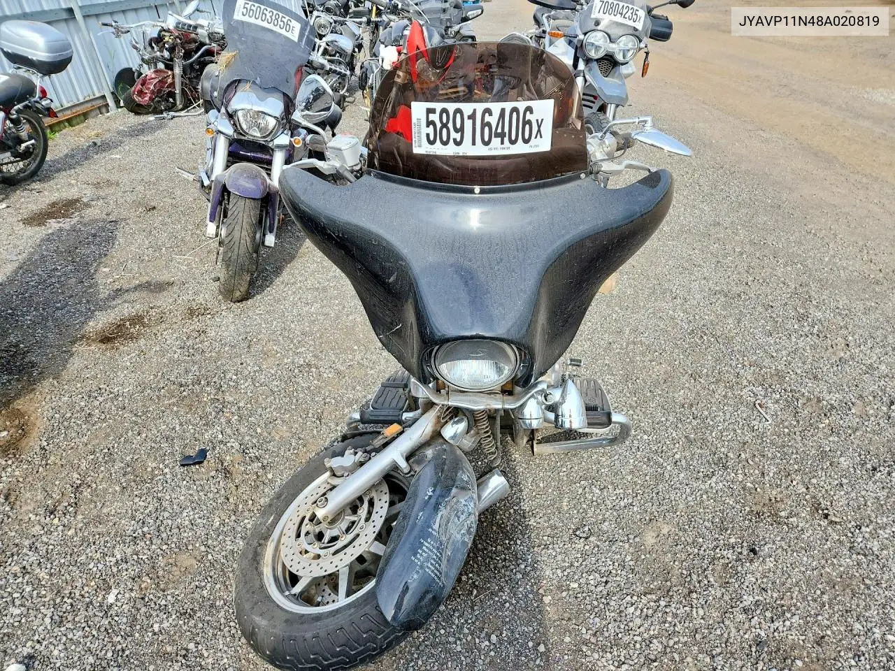 2008 Yamaha Xvs1100 A VIN: JYAVP11N48A020819 Lot: 58916406