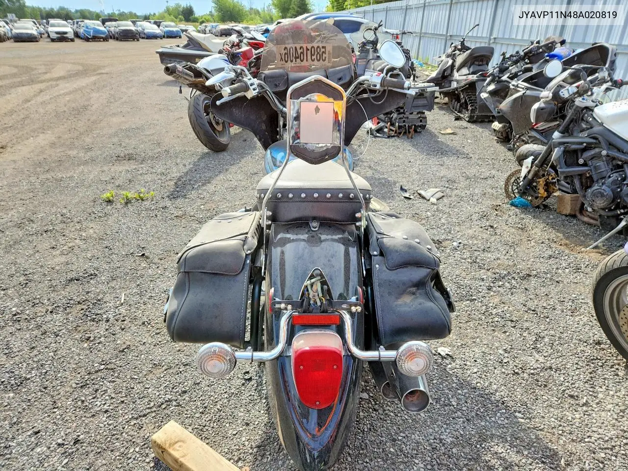 2008 Yamaha Xvs1100 A VIN: JYAVP11N48A020819 Lot: 58916406
