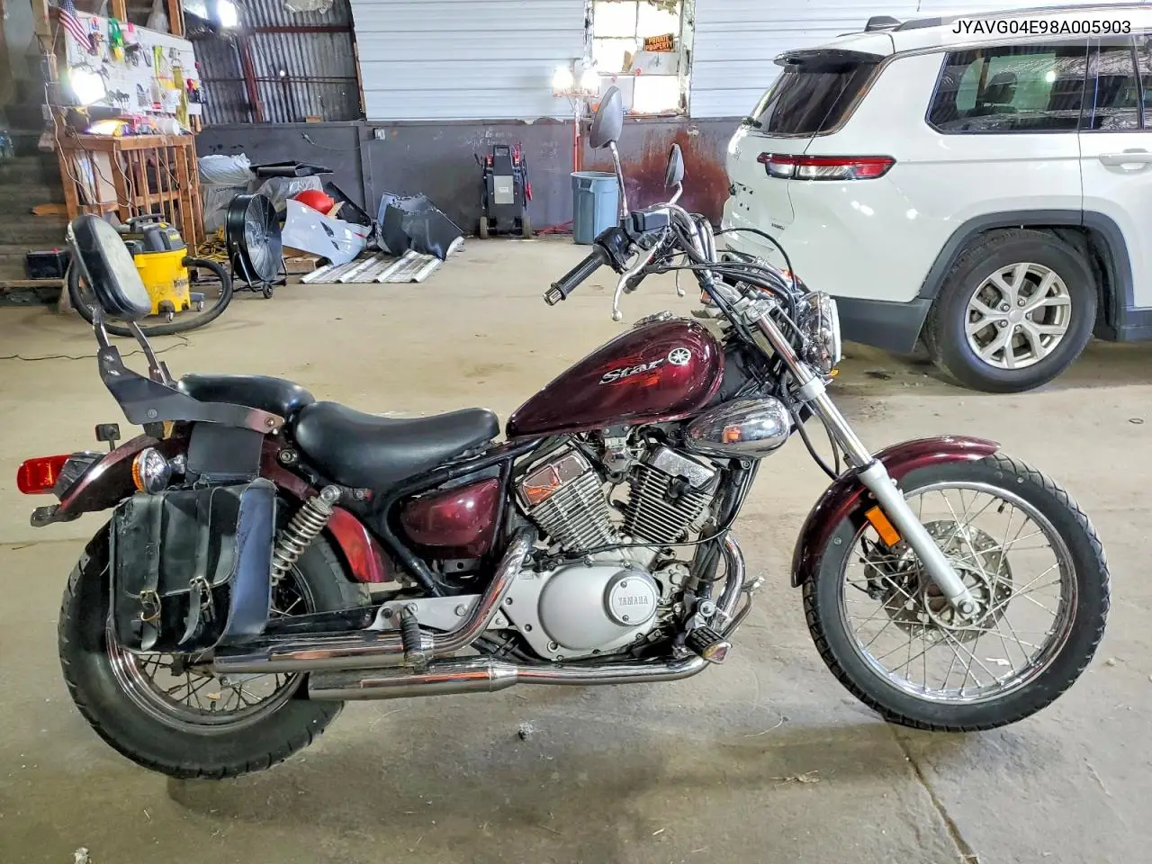 2008 Yamaha Xv250 VIN: JYAVG04E98A005903 Lot: 61557586