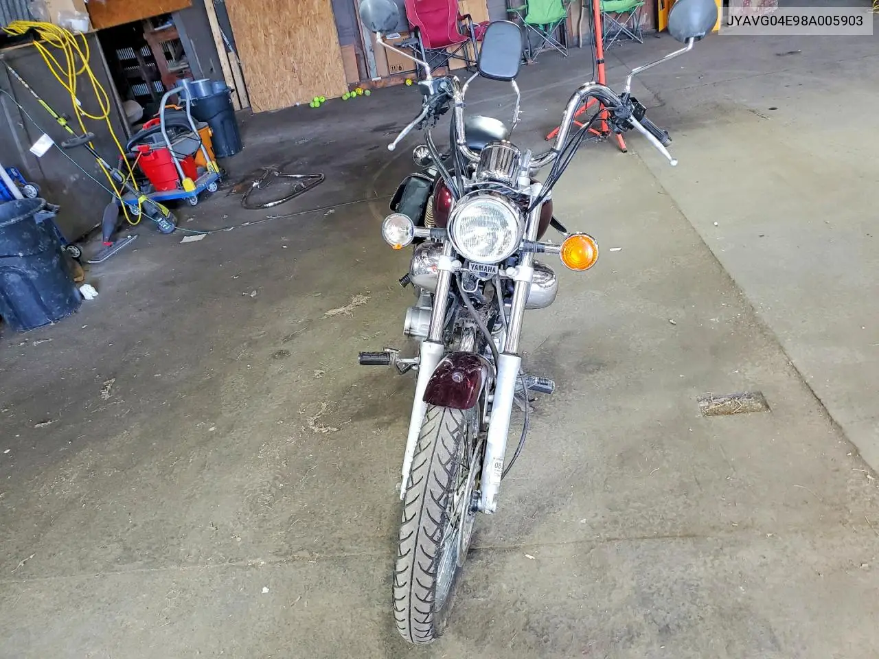 2008 Yamaha Xv250 VIN: JYAVG04E98A005903 Lot: 61557586