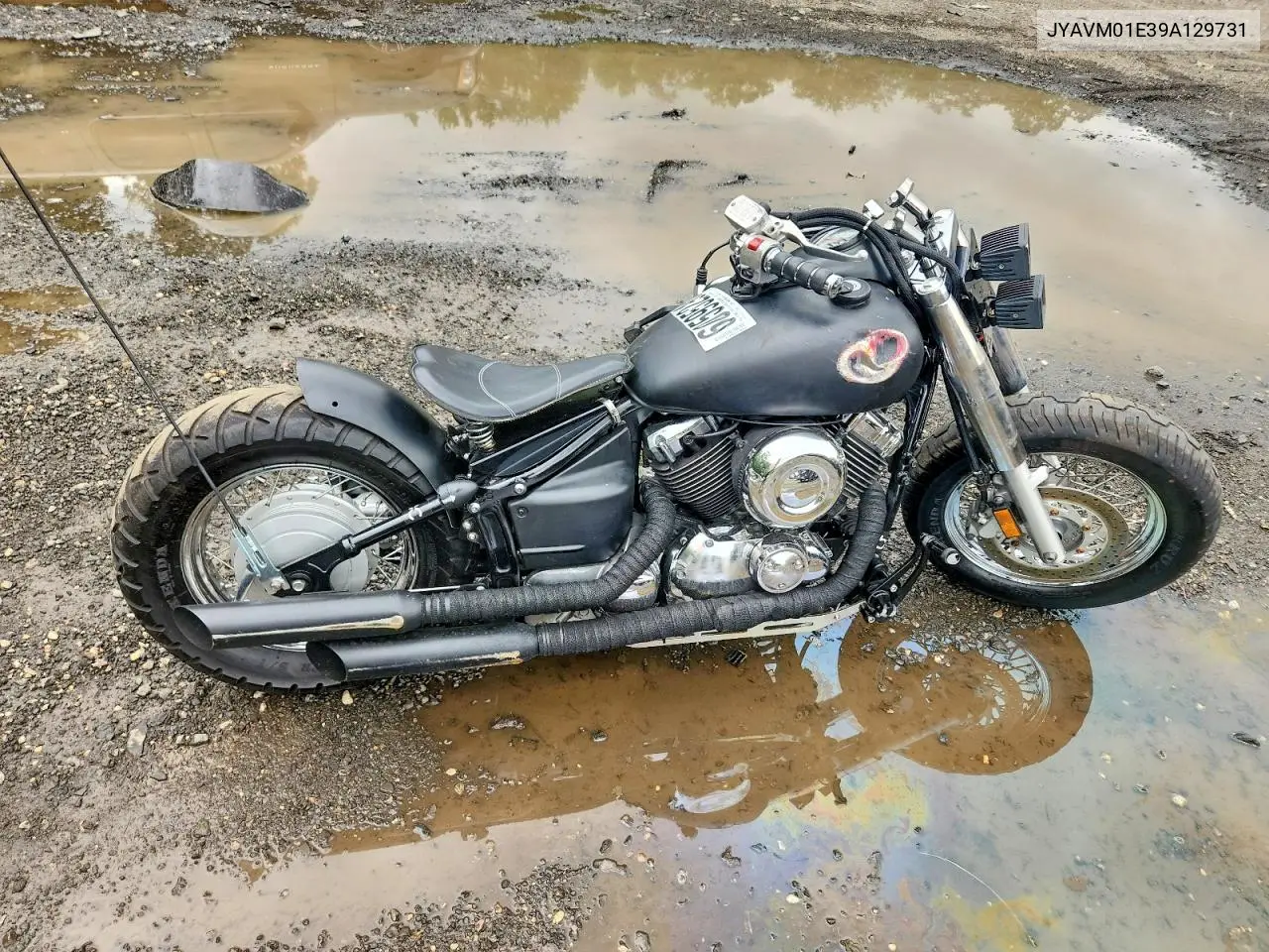 2009 Yamaha Xvs650 A VIN: JYAVM01E39A129731 Lot: 60595296