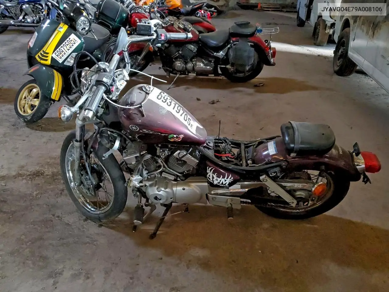 2009 Yamaha Xv250 VIN: JYAVG04E79A008106 Lot: 72851745