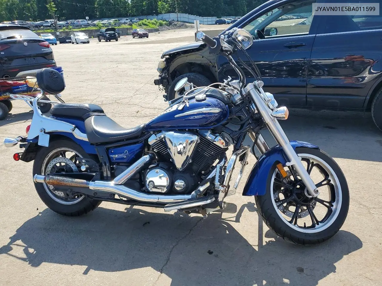 2011 Yamaha Xvs950 A VIN: JYAVN01E5BA011599 Lot: 60570006