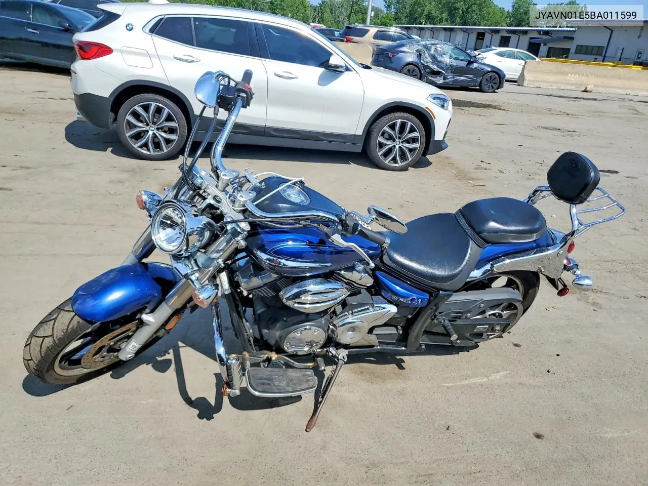 2011 Yamaha Xvs950 A VIN: JYAVN01E5BA011599 Lot: 60570006