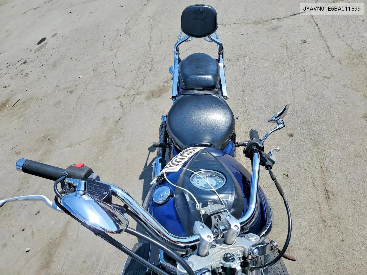 2011 Yamaha Xvs950 A VIN: JYAVN01E5BA011599 Lot: 60570006