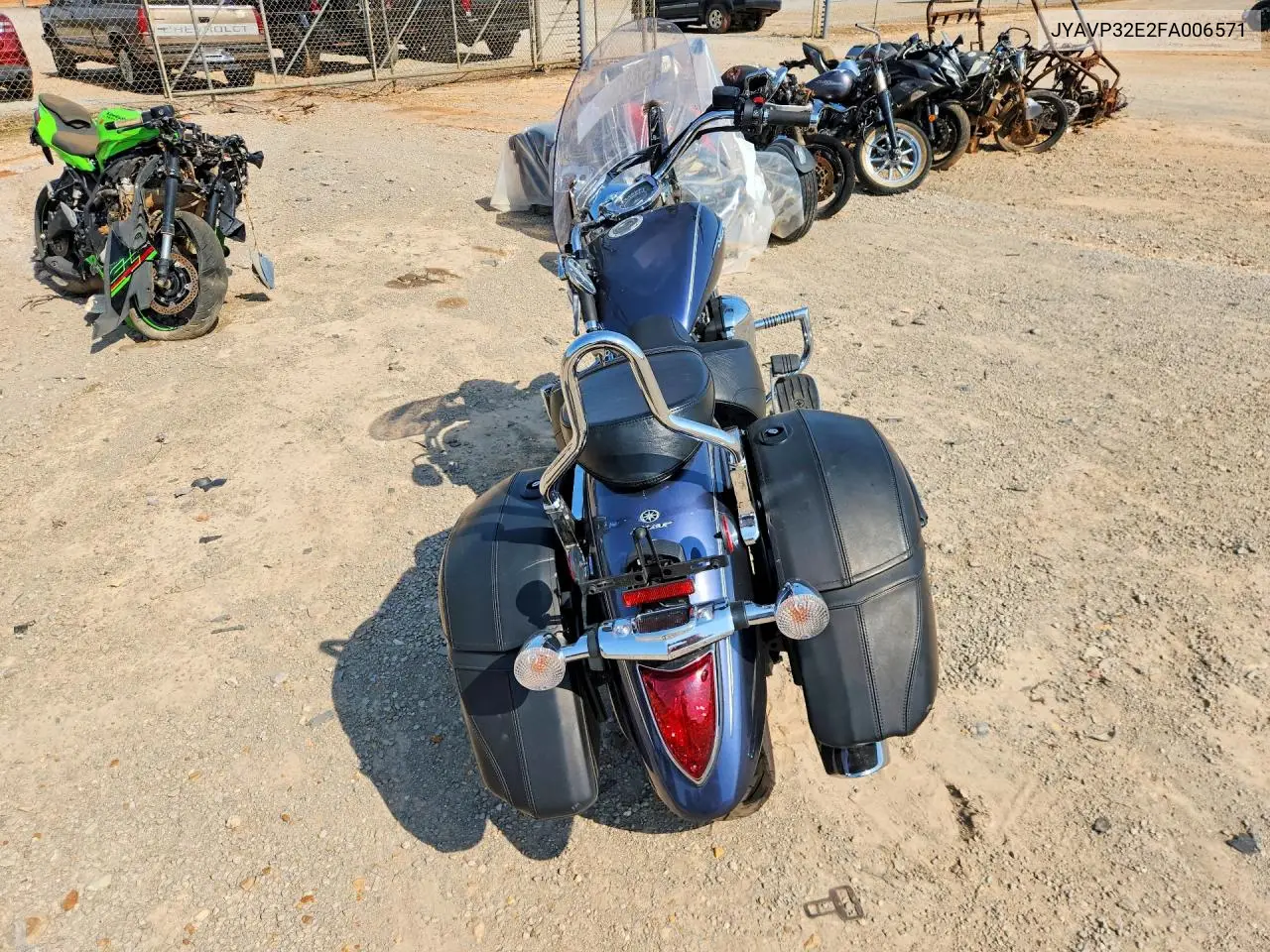 2015 Yamaha Xvs1300 Ct VIN: JYAVP32E2FA006571 Lot: 58809556