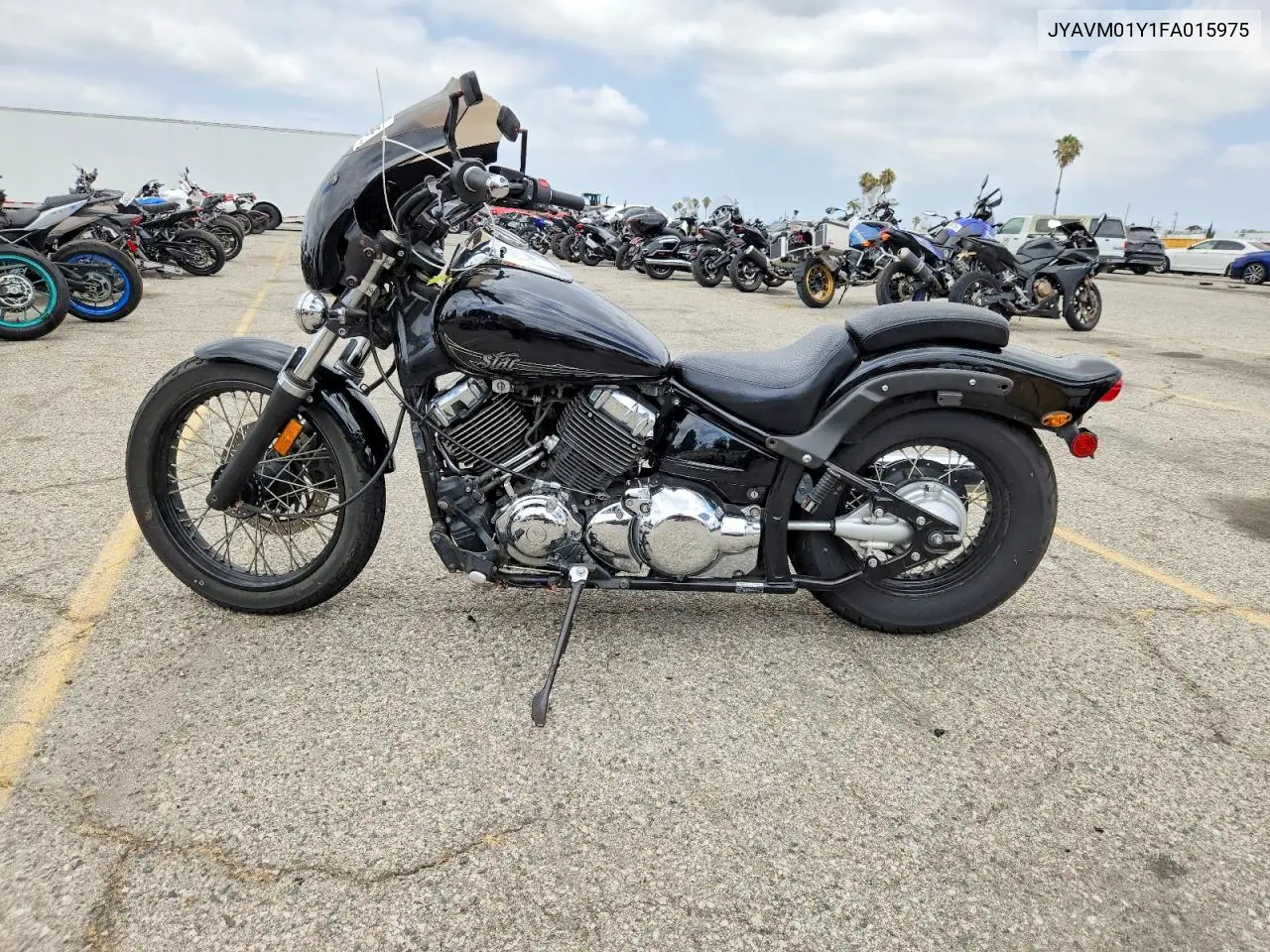 2015 Yamaha Xvs650 C VIN: JYAVM01Y1FA015975 Lot: 59362896