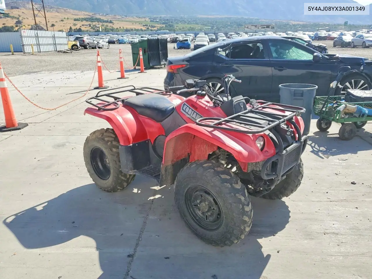 2003 Yamaha Yfm400 An VIN: 5Y4AJ08YX3A001349 Lot: 61544376