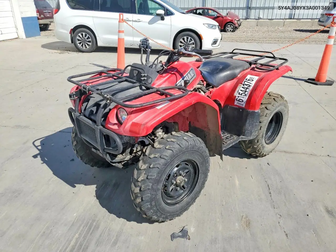 2003 Yamaha Yfm400 An VIN: 5Y4AJ08YX3A001349 Lot: 61544376