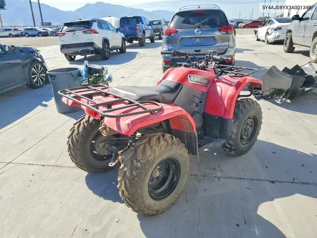 2003 Yamaha Yfm400 An VIN: 5Y4AJ08YX3A001349 Lot: 61544376